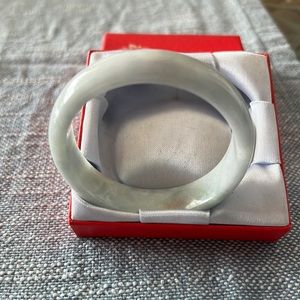 JADE BANGLE 59mm, 16 mm wide , 7.2mm thick